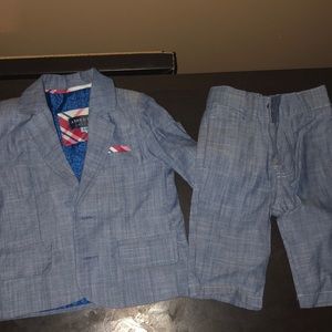 Andy & Evan Chambray Suit set